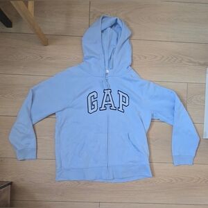 GAP Light Blue Zip-Up Hoodie
